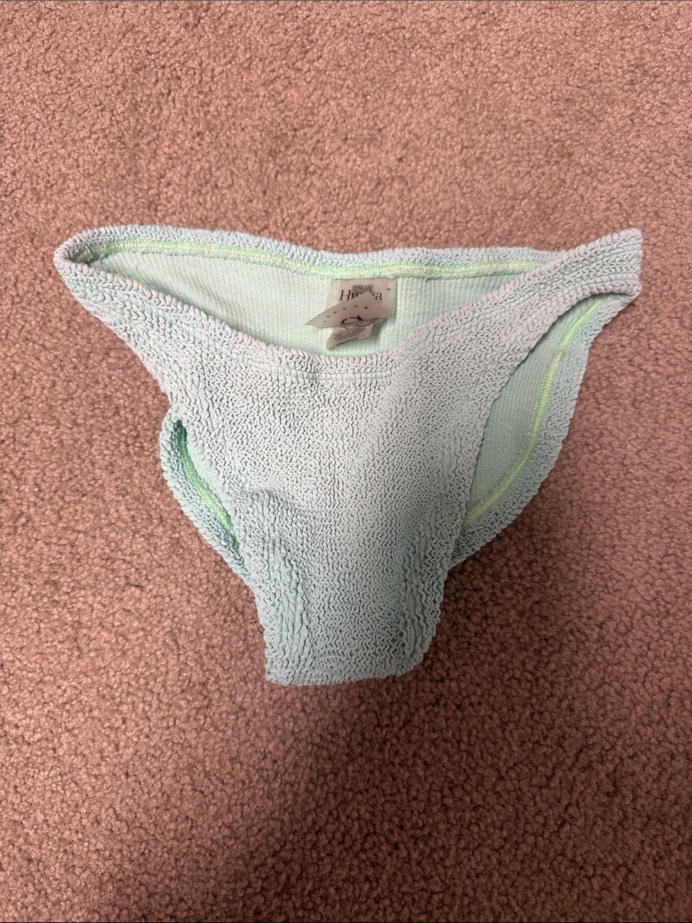 Hunza G Light Mint Green Terry Bikini Bottom